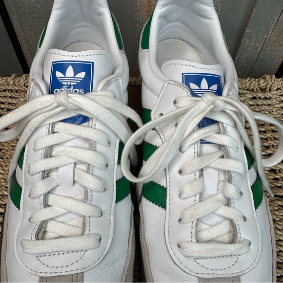 Adidas Samba OG Leather Sneaker Green Sz M 10.5/W 11.5 - Picture 4 of 13